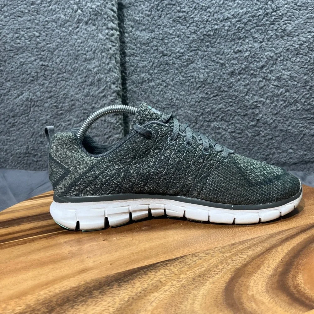 Skechers Dual Lite Women's Gray Knit‎ Athletic Lace Up Shoes Sneakers Size 10